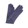 Guanti In Nappa Foderato Cashmere Blu/misterioso