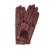 Guanto Guida In Nappa Sfoderato Dita Intere Bordeaux