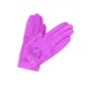 Guanto Guida In Nappa Sfoderato Dita Intere Fucsia