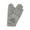 Guanto Guida In Nappa Sfoderato Dita Intere Grigio Perla