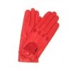 Guanto Guida In Nappa Sfoderato Dita Intere Rosso