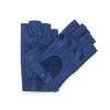 Guanto Guida In Nappa Sfoderato 1/2 Dita Blu/Royal