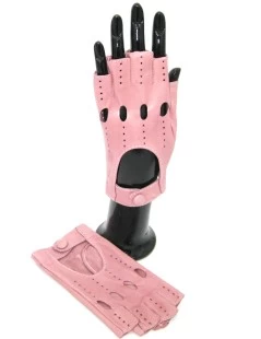 Guanto Guida In Nappa Sfoderato 1/2 Dita Nude - immagine 4