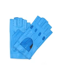 Guanto Guida Sfoderto 1/2 Dita Turchese