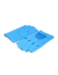 Guanto Guida Sfoderto 1/2 Dita Turchese - immagine 3