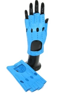 Guanto Guida Sfoderto 1/2 Dita Turchese - immagine 4