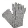 Guanto In 100% Cashmere 10bt Grigio Chiaro