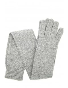Guanto In 100% Cashmere 16bt Grigio Chiaro