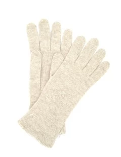 Guanto In 100% Cashmere 2bt Champagne