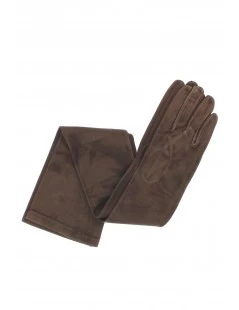 Guanto In Nappa Scamosciata Foderato In Seta T.Moro