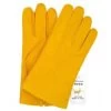 Guanto In Cervo Cucito A Mano Foderato Cashmere Giallo Ocra