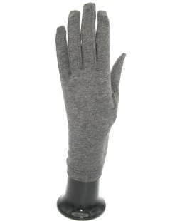 Guanto In Cotone Grigio Melange