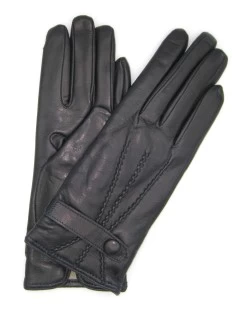 Guanto In Nappa Con Cinturino Fod Cashmere Navy