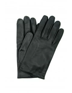 Guanto In Nappa Liscio Foderato Cashmere Nero