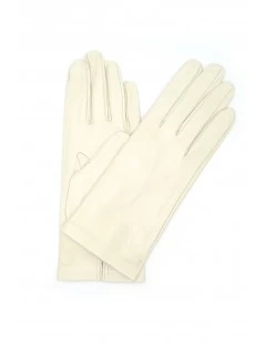 Guanto In Nappa Sfoderato Panna