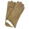 Guanto In Pelle Di Montone Beige/Taupe