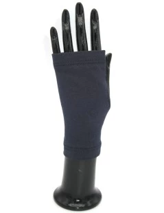 Guanto Manicotto In Cotone Blu