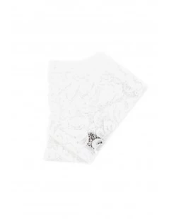 Guanto Manicotto In Merletto Di Viscosa Bianco