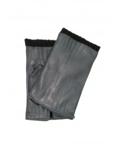 Guanto Manicotto Nappa Foderato Cashmere Grigio