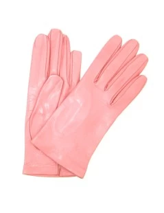 Guanto Nappa Fodera Seta Bubble Gum