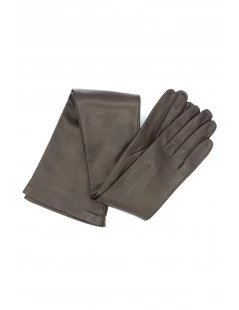 Guanto In Nappa 16bt Fodera Seta T.Moro