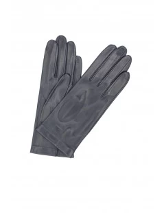 Guanto Nappa Fodera Seta Navy