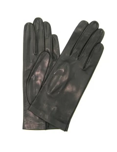 Guanto Nappa Fodera Seta Nero