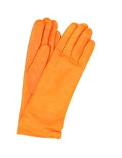 Guanto Nappa Foderato Cashmere Arancio