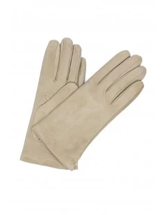 Guanto Nappa Foderato Cashmere Beige/Taupe