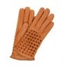 Guanto Nappa Foderato Cashmere Con Intreccio Tan