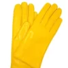 Guanto Nappa Foderato Cashmere Giallo Ocra
