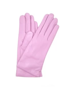 Guanto In Nappa Foderato Cashmere Glicine