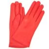 Guanto Nappa Foderato Cashmere Rosso