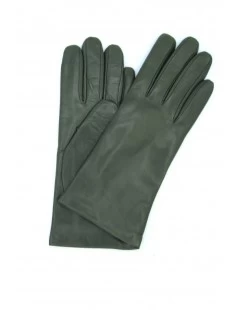 Guanto Nappa Foderato Cashmere Verde Oliva