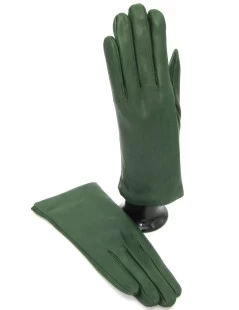 Guanto Nappa Foderato Cashmere Verde Scuro - immagine 4