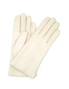 Guanto Nappa Foderato Lapin Panna