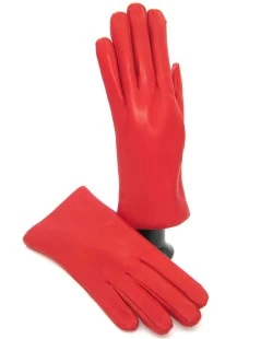 Guanto Nappa Foderato Lapin Rosso - immagine 5