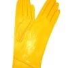 Guanto Nappa 4BT Foderato Seta Giallo Ocra