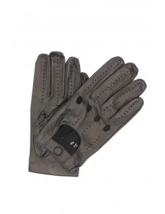 Guanto Da Guida In Nappa Dita Intere Nero