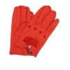 Guanto Da Guida In Nappa Dita Intere Rosso