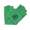 Guanto Guida In Nappa Mezze Dita Verde Smeraldo