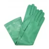 Guanto Nappa 10Bt Foderato Seta Verde Smeraldo