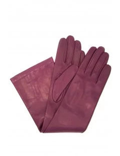 Guanto Nappa 10bt Foderato Seta Viola