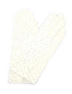 Guanto In Nappa Sfoderato Bianco