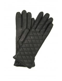 Guanto In Nappa Trapuntato 2bt Fodera Cashmere Nero