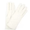 Guanto Trapuntato 2bt Fodera Cashmere Panna