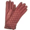Guanto Trapuntato 2bt Fodera Cashmere Rosso Scuro