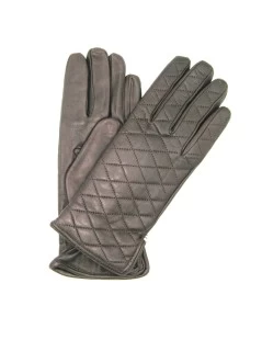 Guanto Trapuntato 2bt Fodera Cashmere T.Moro