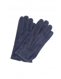 Guanto Nappa Scamosciata Fodera Cashmere Navy