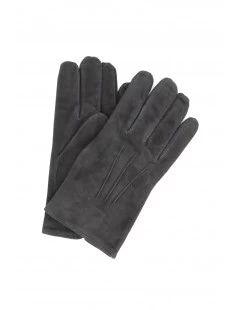 Guanto Nappa Scamosciata Fodera Cashmere Nero